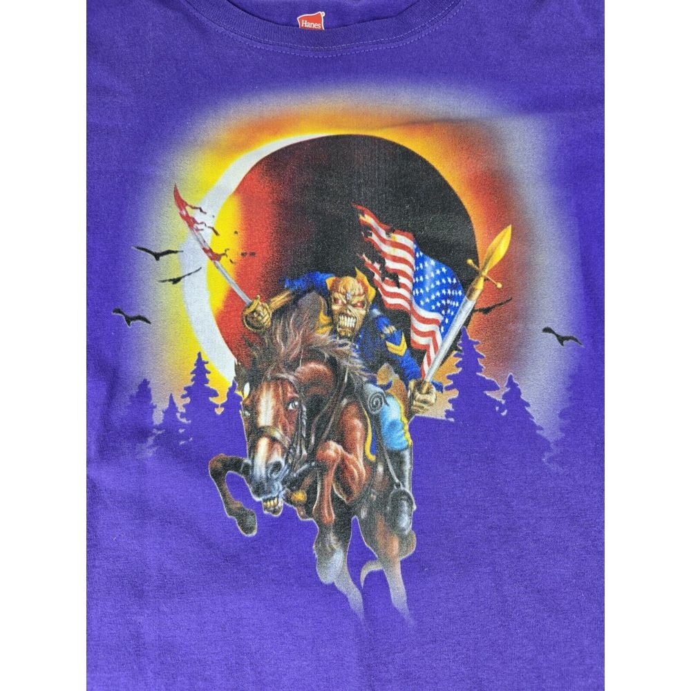 Iron Maiden T-Shirt 4XL North American Tour Heavy Metal‎ Rock 80s 90s Hairband